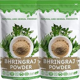Bhringraj Powder for Hair Growth | False Daisy | Eclipta Prostrata | Yerba de Tago For Hair Care | Hair Strong | Eating | Liver | Skin Care | Drinking | Immunity Booster - 100Gram(Pack of 2)-image-4