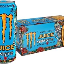 Monsters Energy Mango Loco Juice 8 x 500mL Can (Imported USA)-12