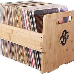 Sound Stash High End Bamboo Record Crate (Natural Bamboo Color)-picture-10