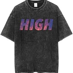 100% Cotton Oversized T-Shirt High Print Unisex Drop Shoulder Dye Washed Street Look Black Pack of 1-image-38