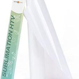 HTVRONT Clear HTV Vinyl for Sublimation - 12" X 5FT Upgraded Matte Sublimation Vinyl - Wash Durable Clear Dye Sub HTV for Light-Colored Cotton Fabric-image-32