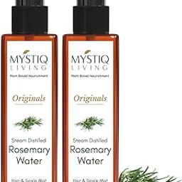 Mystiq Living Rosemary Water, Hair Spray for Regrowth | 100% Pure and Natural Hydrosol/Mist, (Pack of 2) - 200ML-29