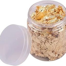 Gold, Copper Leaf Flakes with Tweezers,Resin Gold Flakes,Metallic Gold Flakes for Nail Deco,Arts and Crafts(15g Each)-image-42