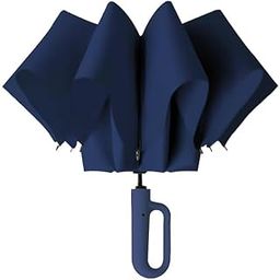 UV Umbrella, Automatic Open Close, Travel Size with Carabiner Handle, Windproof Design, 8 Ribs, Grey-13