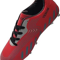 Football Shoes | Lightweight & Comfort | Best for Competitive Soccer Players | Sports Cleats | Football Footwear | Football Sports Shoes | (Color : Red & White) (Size: 7)-image-37