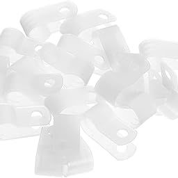 VILLCASE 1000pcs Cable Clamps for Rope Lights Flexible Plastic Wire Holders for Wall Mounting Easy Installation for Indoor and Outdoor Use Type Clips-image-30