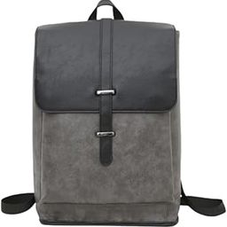 Men Backpack Retro PU Leather Large Laptop Backpacks Casual Travel Bag for Men and Women-image-45