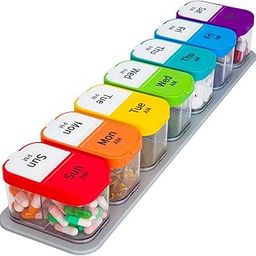 Weekly Pill Organizer,Extra Large Am Pm Medicine Container with Removable Compartments, BPA-Free Pill Sorters 7 Days 2 Times a Day for Vitamins and Supplements-image-13