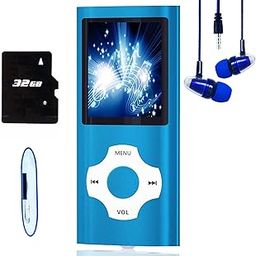 Hotechs Slim Design MP3 Player MP4 Player with 32GB Memory Card Digital LCD Display 1.8 Inch Display FM Radio-image-3