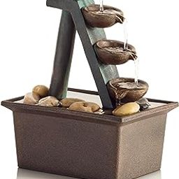 Alpine Four Tiered Step Tabletop Fountain-picture-21