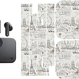 90stethix - Pre-Cut Audio Buds Skin Sticker Wrap - Compatible for CMF by Nothing Buds (Coverage - Charging Case)(Design-216)-image-88