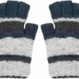 Soft Woollen Fingerless Gloves, Assorted Colours, One Size-image-54