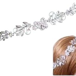 Crystal Hair Tiara for Women | Stylish Hair Accessories for Wedding Bride & Party Occassions - Pack of 1-image-103