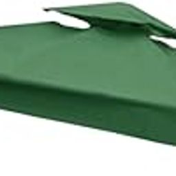 UJEAVETTE Replacement Canopy Top Cover Gazebo Roof Shelter Tarp Canopy Replacement Top Dark Green Awnings & Canopies-image-71