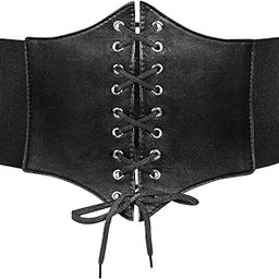 Women’s Elastic Costume Waist Belt Lace-up Tied Waspie Corset Belts for Fit Waist (waist size: 30-33)-2025-new edition-image-5