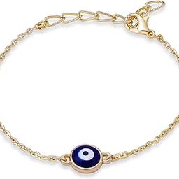 Women's Dainty Evil Eye Bracelet, Gold, Minimalist, Elegant-picture-49