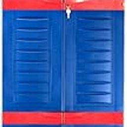 Supreme Furniture Fusion 03 Multipurpose, Waterproof with 2 Doors & Adjustable 5 Shelves, Cupboard/Almirah/Cabinet for Home, Living Room and Kids(Full Size, Coke Red/Blue)(Assembly:-DIY)-8