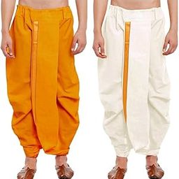 Ready to Wear Mahraj Dhoti for men (Elastic Readymade Dhoti Pant) |PACK OF 2-image-3