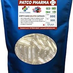 Patco Pharmaceuticals Empty Gelatin Capsule Size 000 (500 Pcs)-image-22