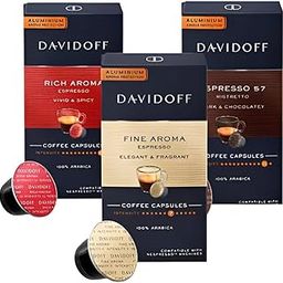 Davidof Coffee Pods Variety Pack, Rich Aroma, Fine Aroma, Espresso 57, 10 Pods Each-picture-25