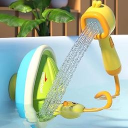 SAZ DEKOR® Duck Bath Toy Kids Water Toys Bathtub Shower Bathing Spray Game Without Spray Head|Baby, Nursery Décor, Mobiles, Ideal for 0-6 Month Babies, Nursery Decoration Baby Shower Birthday Gift|-44