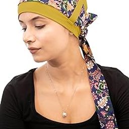 Skin Friendly Bamboo Viscose Free Size Loop Cap with Printed Tail for Women (HS117_Multicolor)-image-50