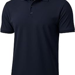 Men's Polo T-Shirt - Navy Blue, Cotton Blend, Regular Fit, Half Sleeve - Smart Casual Wear for Office, Travel, Gym - Size 40-image-5