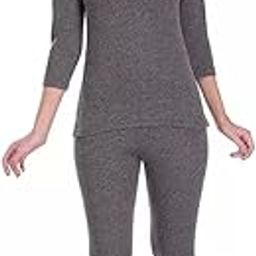 Women's Cotton Quilted Thermal 3/4th Sleeves Top and Trouser/Female Thermal/Ladies Thermal Set-image-6