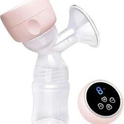SHKAYTO (1Pcs) Electric Breast Pump With Breastmilk Storage Bottle & Pacifier, 4 Modes & 9 Levels with LED Dispaly Quiet and Pain Free Breast Pumps for More Comfort and Expressing More Milk.-image-71