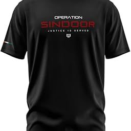 Deployed Men' Operation Sindoor Signature LuxeSoft Cotton T-Shirt-33