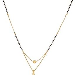 V name Letter Diamond Attached Alphabet Pendant 18 Inch Mangalsutra-image-5