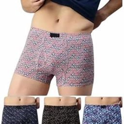 Men's Printed Mini Trunk for Men & Boys|Men's Underwear Trunk (Pack of 4) Multicolour-27