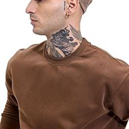 snitch Men's Sweatshirt | Relaxed Fit Crew Neck with Ribbed Detailing | Cotton Blend Fabric for Casual & Street Wear | Durable & Minimalist Design-picture-34