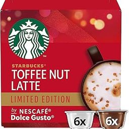Starbucks Toffee Nut Latte Limited Edition by Nescafe Dolce Gusto, Medium Roast Coffee Pods, 127.8g-image-60