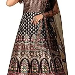 Women's Fully Stitched Silk Gown with Net Dupatta for Festive, Paty and Wedding-image-49
