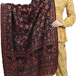 fusfus Women's weaving Woolen Shawl (FS316,Multicolor,Free Size)-picture-9