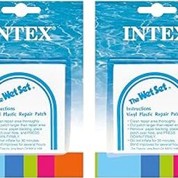 INTEX Wet Set Adhesive Vinyl Plastic Swimming Pool Tube Repair Patch, 12 Pack-22