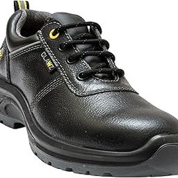 HILLSON Clawz Safety Shoe for Men CL-02 | Most Comfortable Industrial Footwear with Orthobounce in-Socks, Dual Density Sole, Steel Toe Protection, Heat, Water & Oil Resistant | Size 10 India/UK Black-image-13