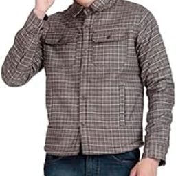 Men's Button-Up Wool Fur Casual Multicolor Check Tweed Jacket-image-51