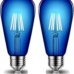Vintage Edison LED Filament Decorative Bulb (4 Watt) E26/E27 Screw Holder Base, Clear Glass, BLUE LIGHT (PACK OF 2)-image-13