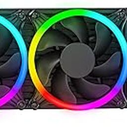 Ant Esports ICE Chroma 240 ARGB 240mm ARGB Liquid Cooler/AIO with CPU Temperature Display - Black | Support Intel & AMD CPU Socket AM5, AM4, AM3, LGA1700, 1200, 2066, 1151 | Evaporation-Proof Tubing-15