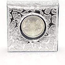 RELBEES German Silver Coin Box (PACK of 4) Wedding gift/Diwali Gifts/Diwali Gifts Items/Diwali Gifts For Family And Friends/Corporate gift/Birthday Gifts-image-28