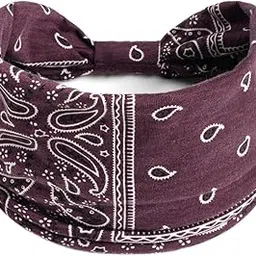 yashidun Colorful Paisley Wide Headband for Women Elastic Yoga and Sports Hairband-picture-43