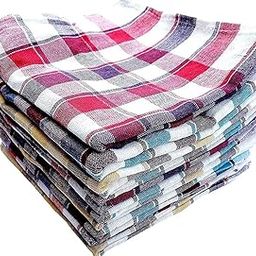 Qualcosa Kitchen Highly Absorbent Big Size 100% Cotton Multipurpose Kitchen Napkins, Chapatis Napkin, Duster, Wraps 20 * 20 Inch(Big Size)-Pack of 06 Pieces-14