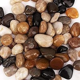 Cature Care by Nature River Rocks Pebbles for Indoor Plants, Decorative Mixed Color for Potted Plants Landscaping, Fish Tank, Patio Garden, Vase Fountain and Outdoor Decorative Stones (4-6Cm, 1.95KG)-image-16