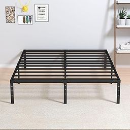 Maenizi California King Bed Frames No Box Spring Needed, 14 Inch Heavy Duty Metal Platform Support Up to 3000 lbs with Steel Slat, Easy Assembly, Noise Free, Black-image-81