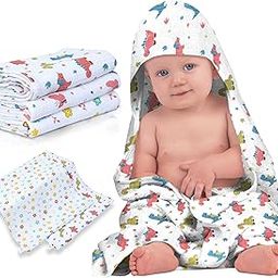 mimiMoo Baby Towel Newborn - Soft Muslin Cloth for New Born Baby, Absorbent Baby Bath Towel, Gentle on Delicate Skin, Newborn Essential, Mother Care Products, Pack of 1-picture-12