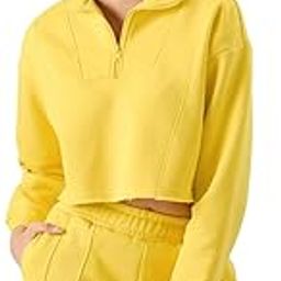 Cotton Blend Amber Collared Neck Sweatshirtwomen Oversized Sweatshirts-picture-40