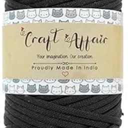 Craft Affair | PP Rope/Nylon Rope 3mm Braided Cord (50m) for Jewellery & Bracelet Making Macrame Cord - Black-picture-1