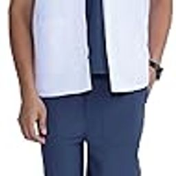 KNYA - Short sleeves short lab coat | Unisex | 3 Pocket | 100% Polyester | Perfect Fit | Anti Wrinkle | Lightweight | Durable (M, Short Sleeves)-31